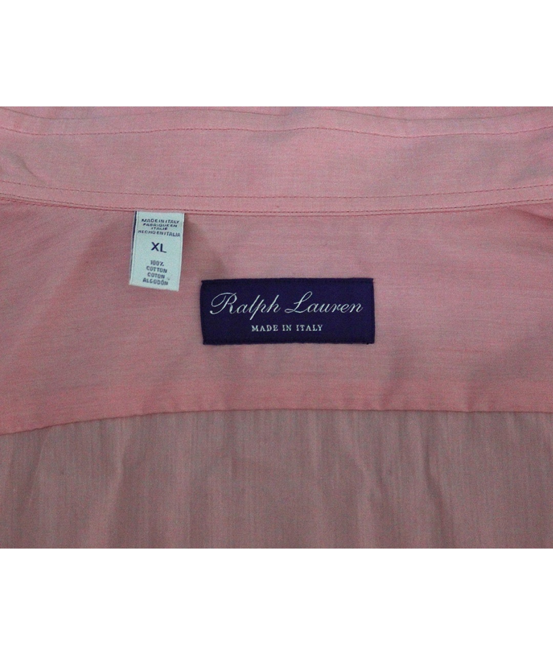 RALPH LAUREN Розовая хлопковая кэжуал рубашка, фото 2