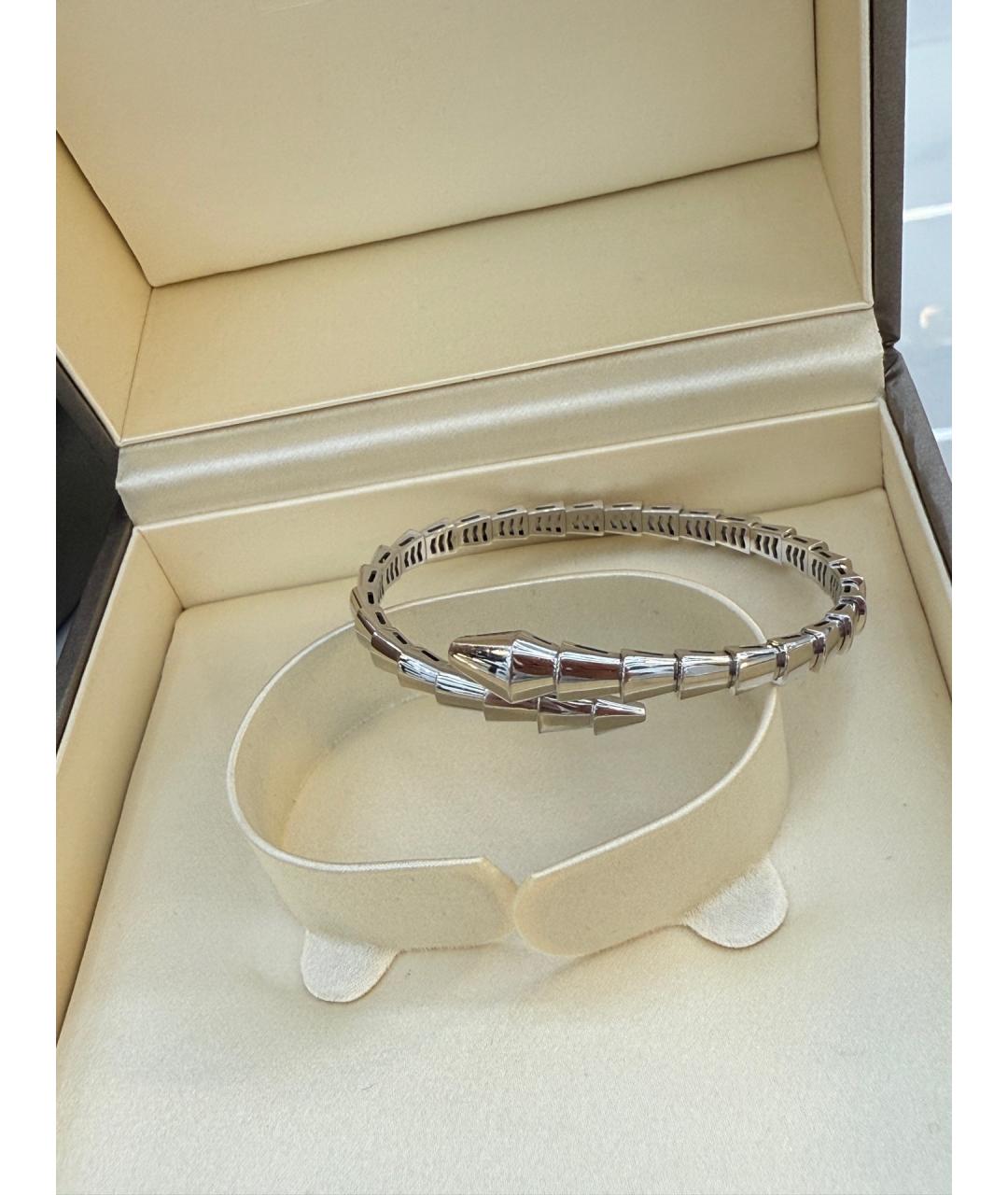 BVLGARI Серебрянный браслет из белого золота, фото 3
