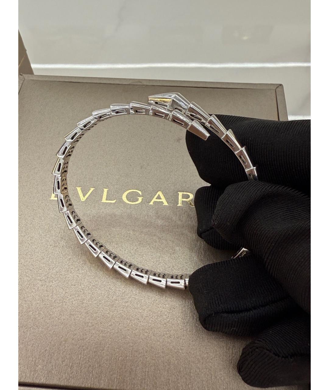 BVLGARI Серебрянный браслет из белого золота, фото 9