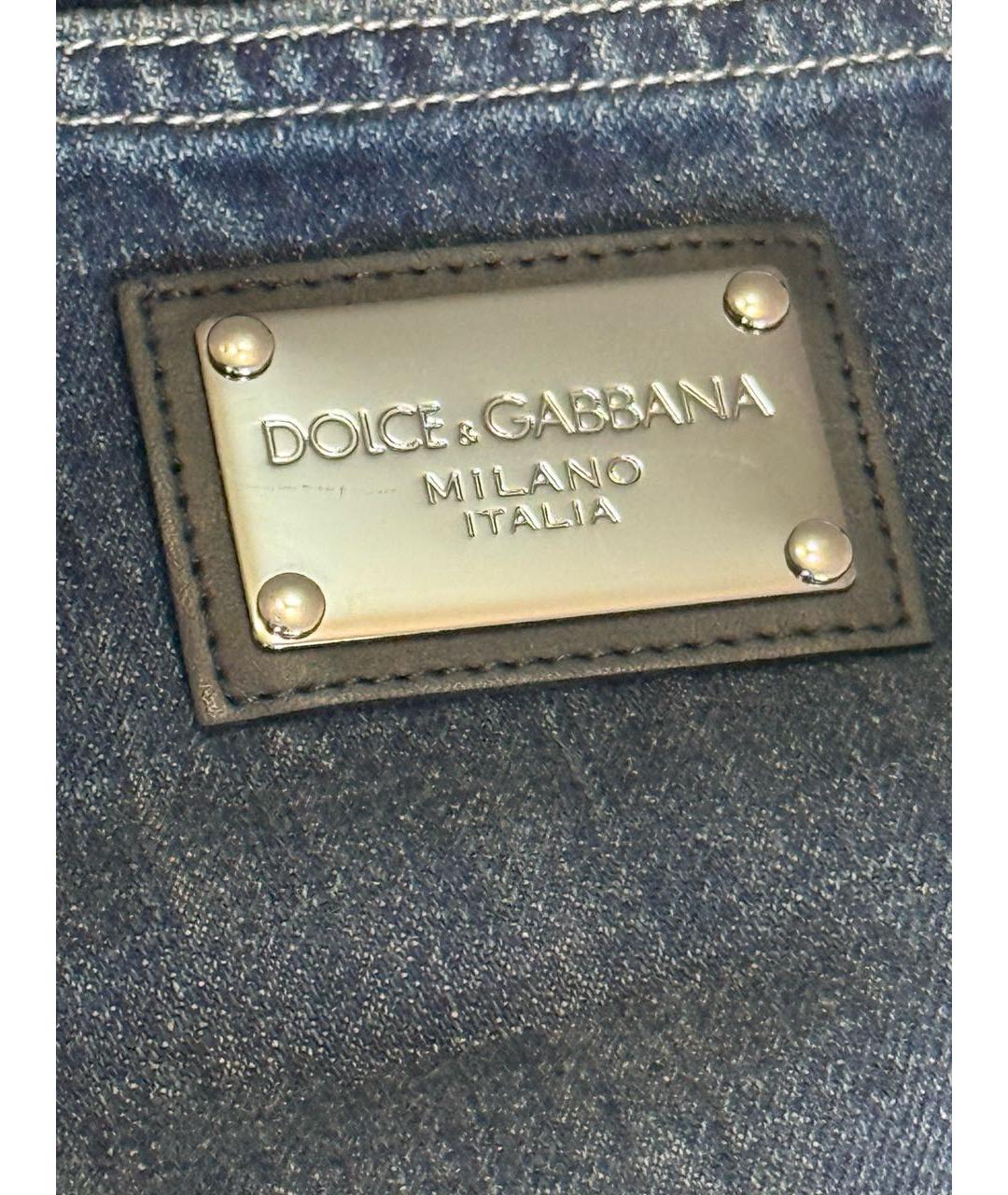 DOLCE&GABBANA Бежевые хлопковые джинсы, фото 7