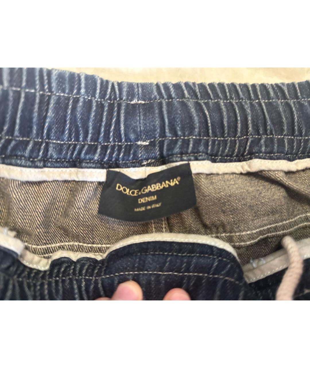 DOLCE&GABBANA Бежевые хлопковые джинсы, фото 5