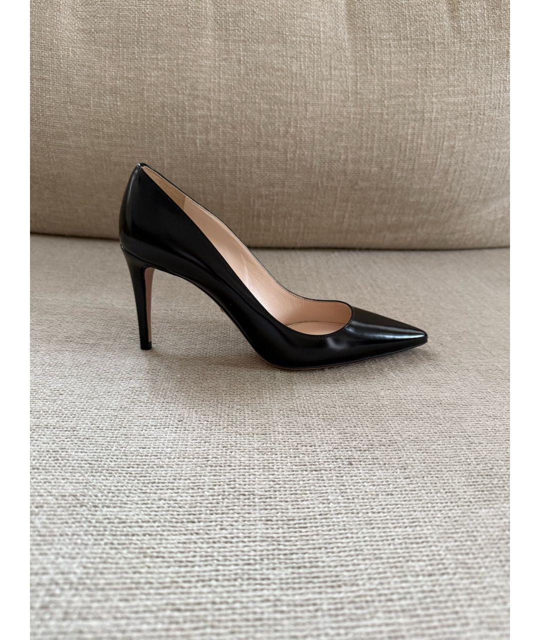 PRADA Черные кожаные туфли, фото 7