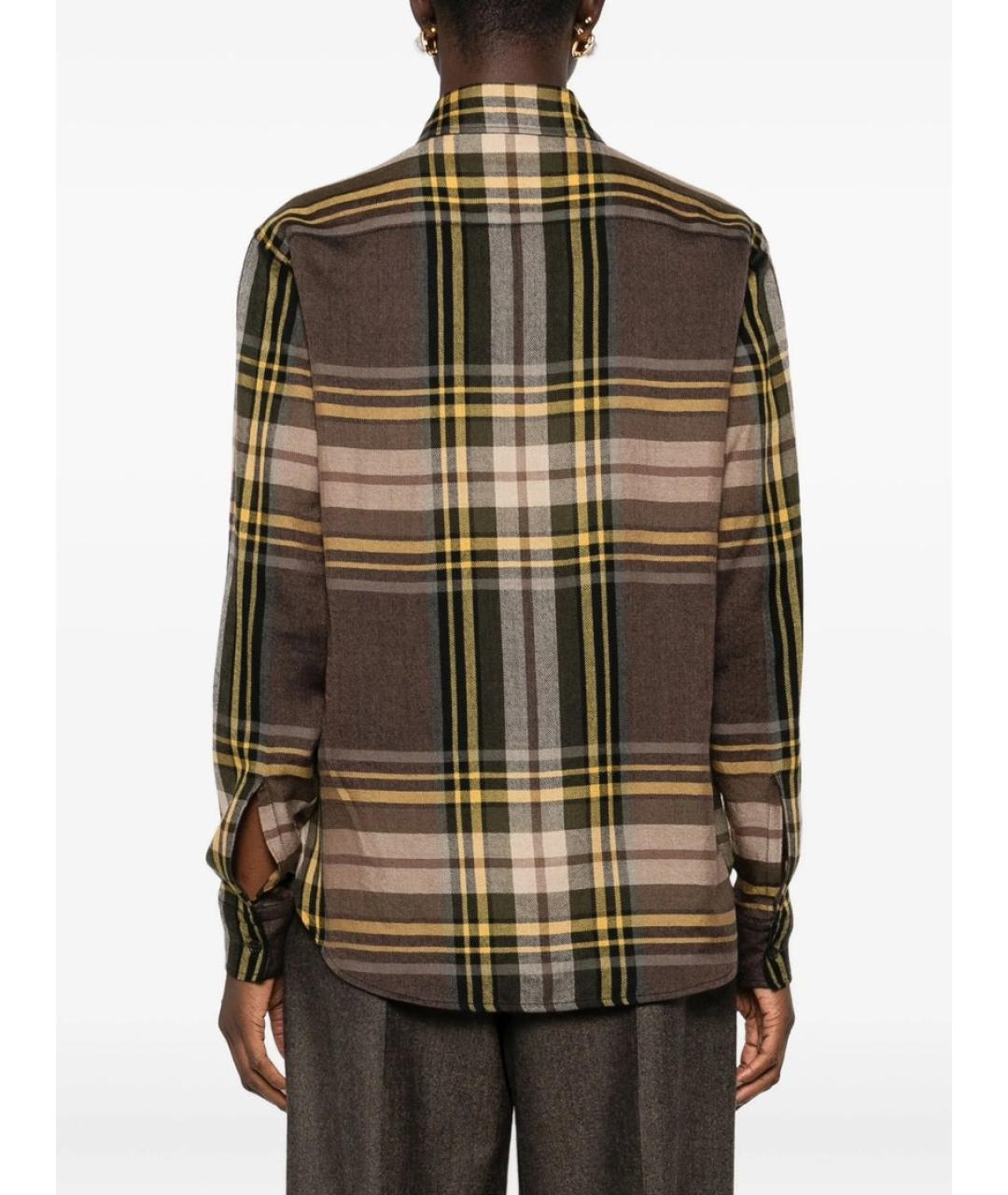 SAINT LAURENT Коричневая рубашка, фото 3