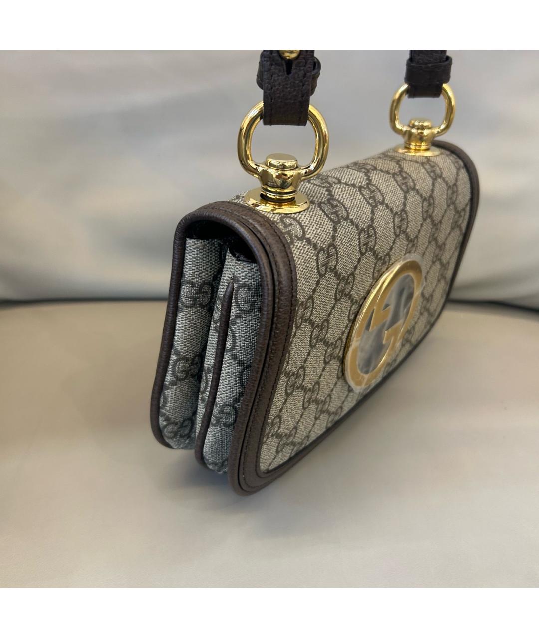GUCCI Бежевая деним сумка тоут, фото 5