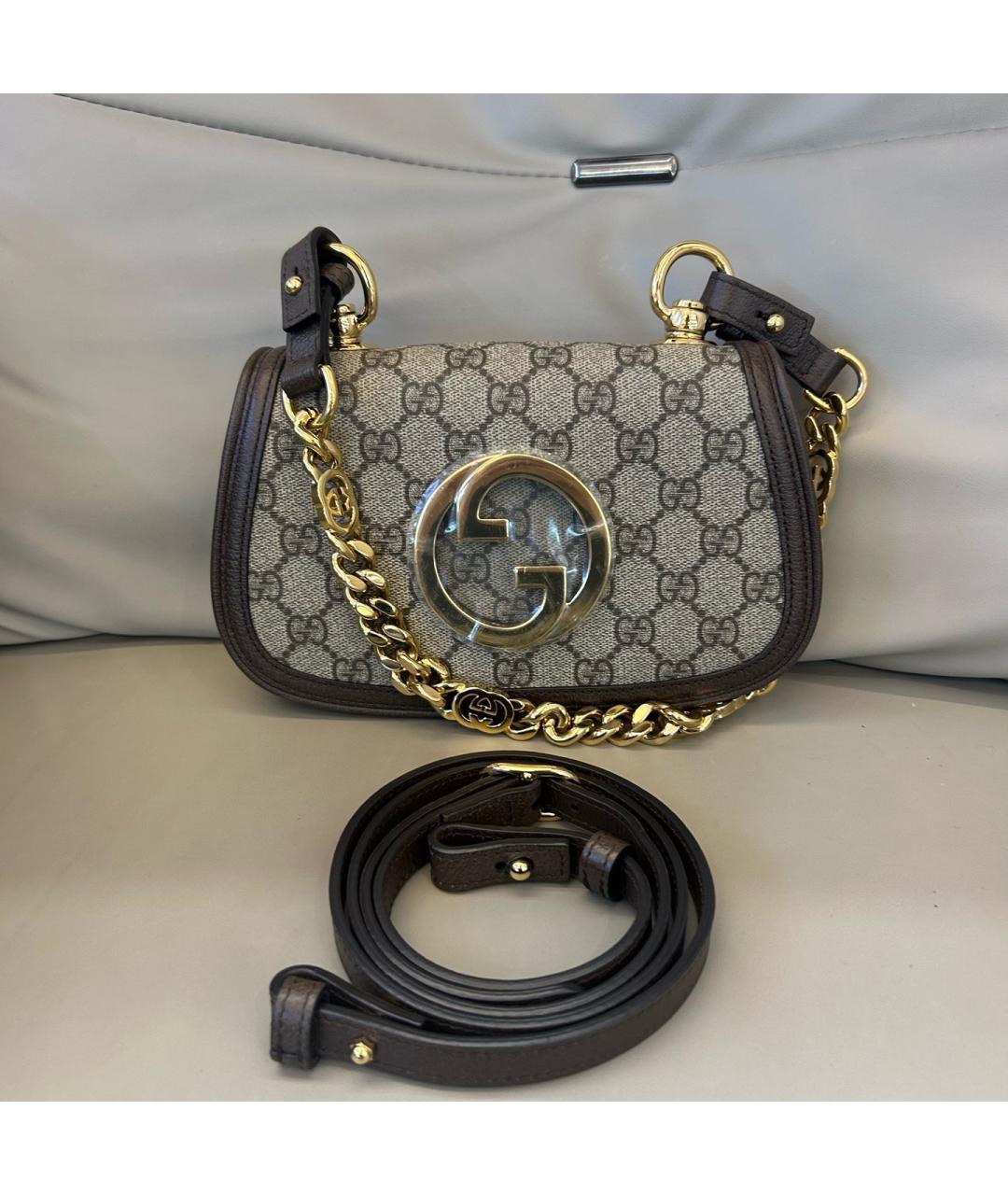 GUCCI Бежевая деним сумка тоут, фото 2