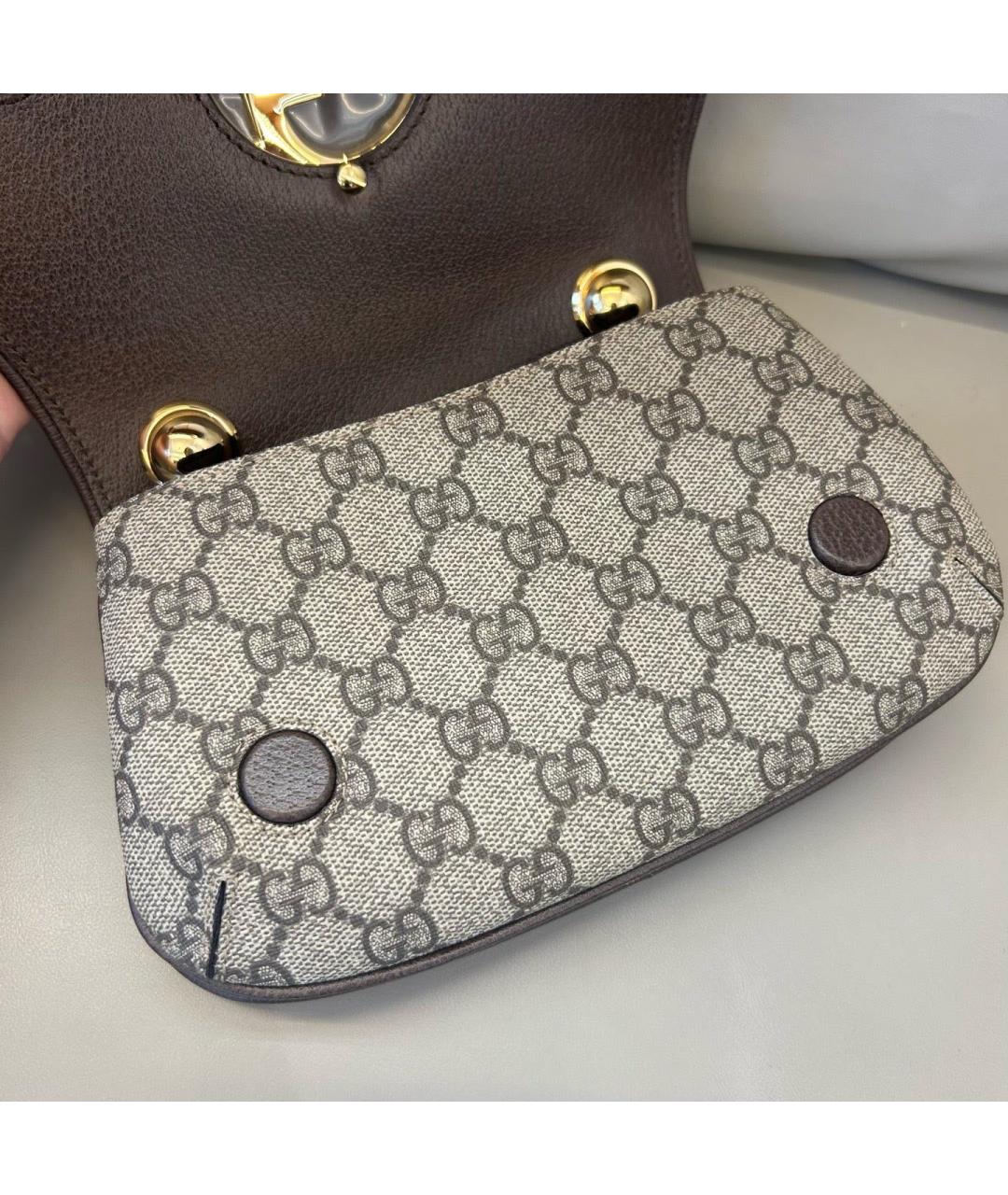 GUCCI Бежевая деним сумка тоут, фото 7