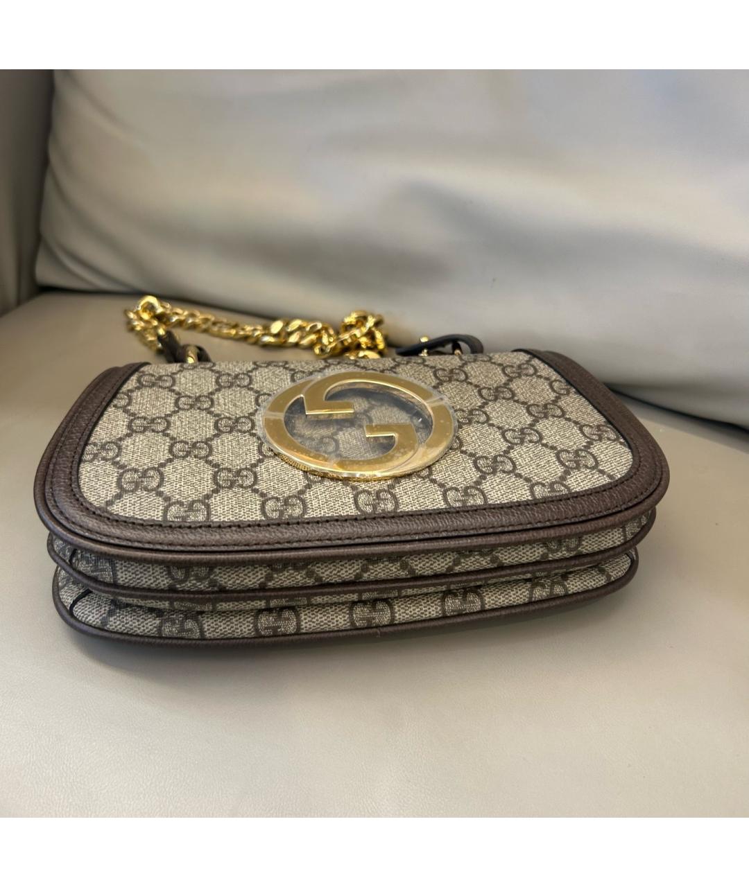 GUCCI Бежевая деним сумка тоут, фото 6