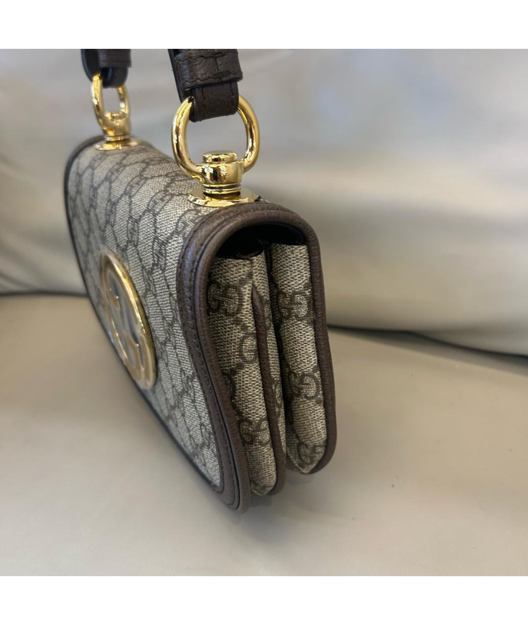 GUCCI Бежевая деним сумка тоут, фото 4