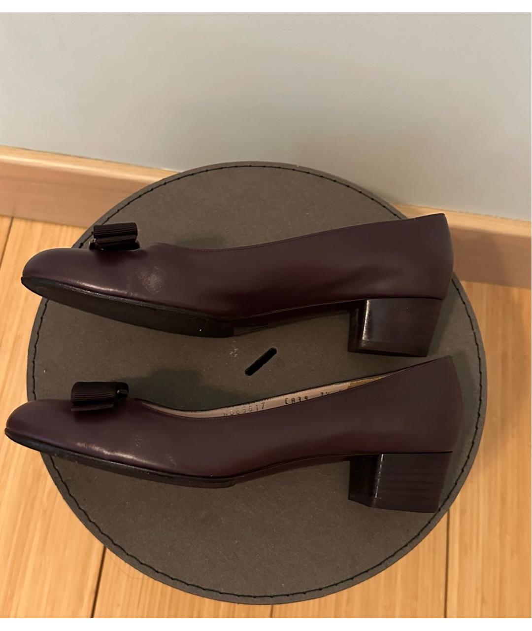 FERRAGAMO Коричневые кожаные туфли, фото 5