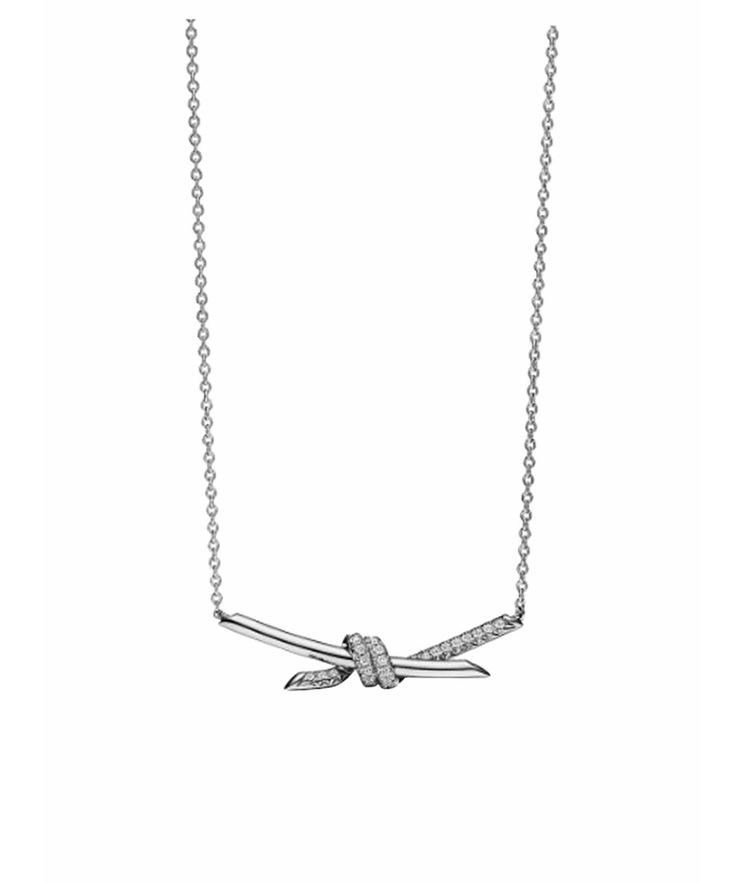 TIFFANY&CO Серебряное колье из белого золота, фото 1