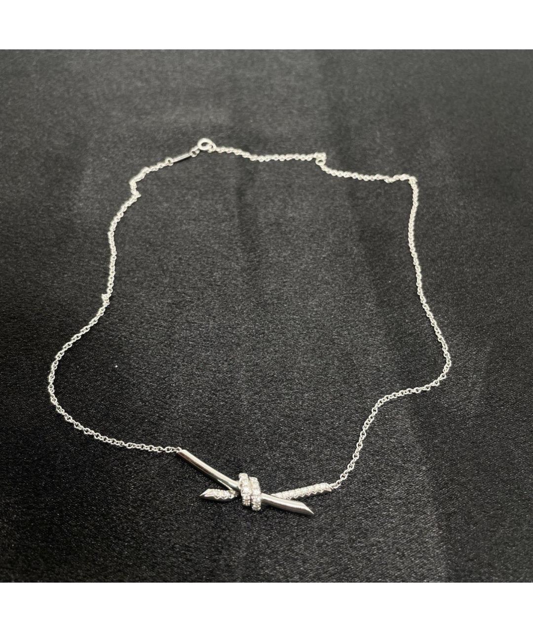 TIFFANY&CO Серебряное колье из белого золота, фото 4