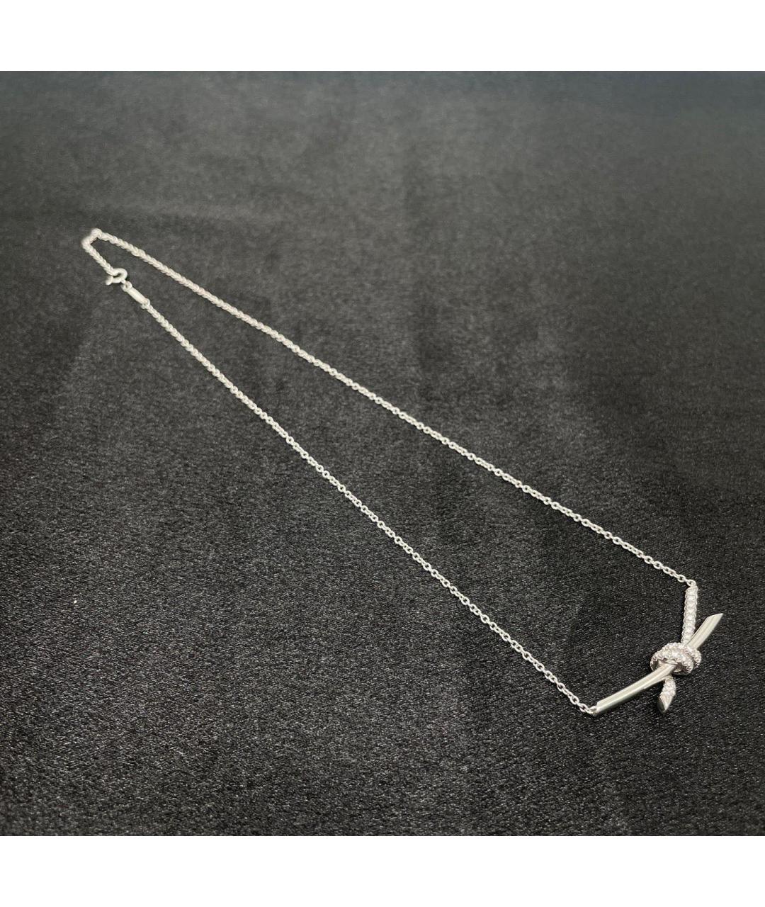 TIFFANY&CO Серебряное колье из белого золота, фото 5