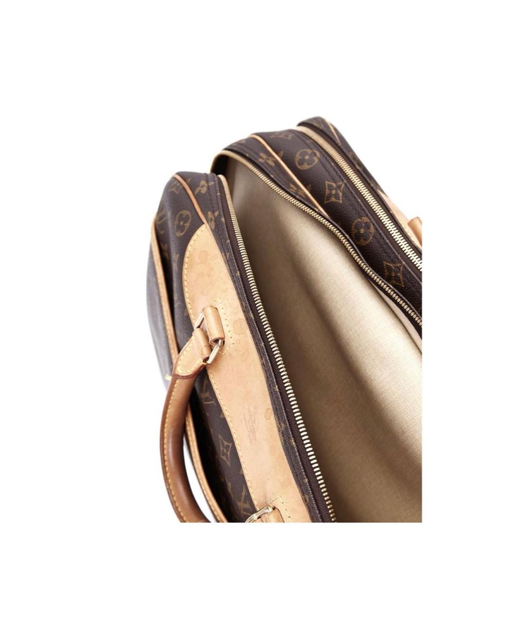LOUIS VUITTON Коричневая кожаная дорожная/спортивная сумка, фото 5
