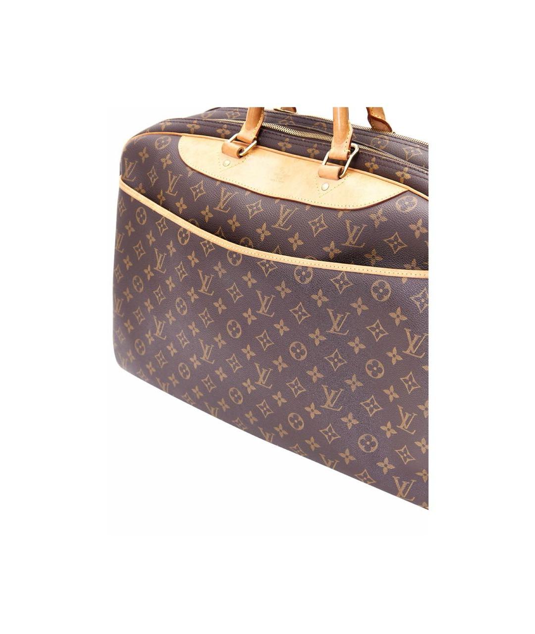 LOUIS VUITTON Коричневая кожаная дорожная/спортивная сумка, фото 6