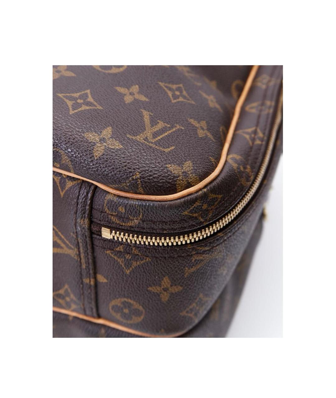 LOUIS VUITTON Коричневая кожаная дорожная/спортивная сумка, фото 4
