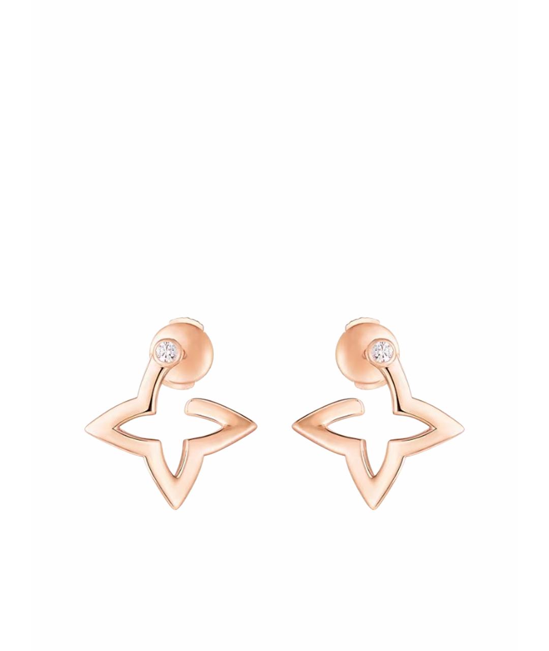 LOUIS VUITTON Золотые серьги из розового золота, фото 1