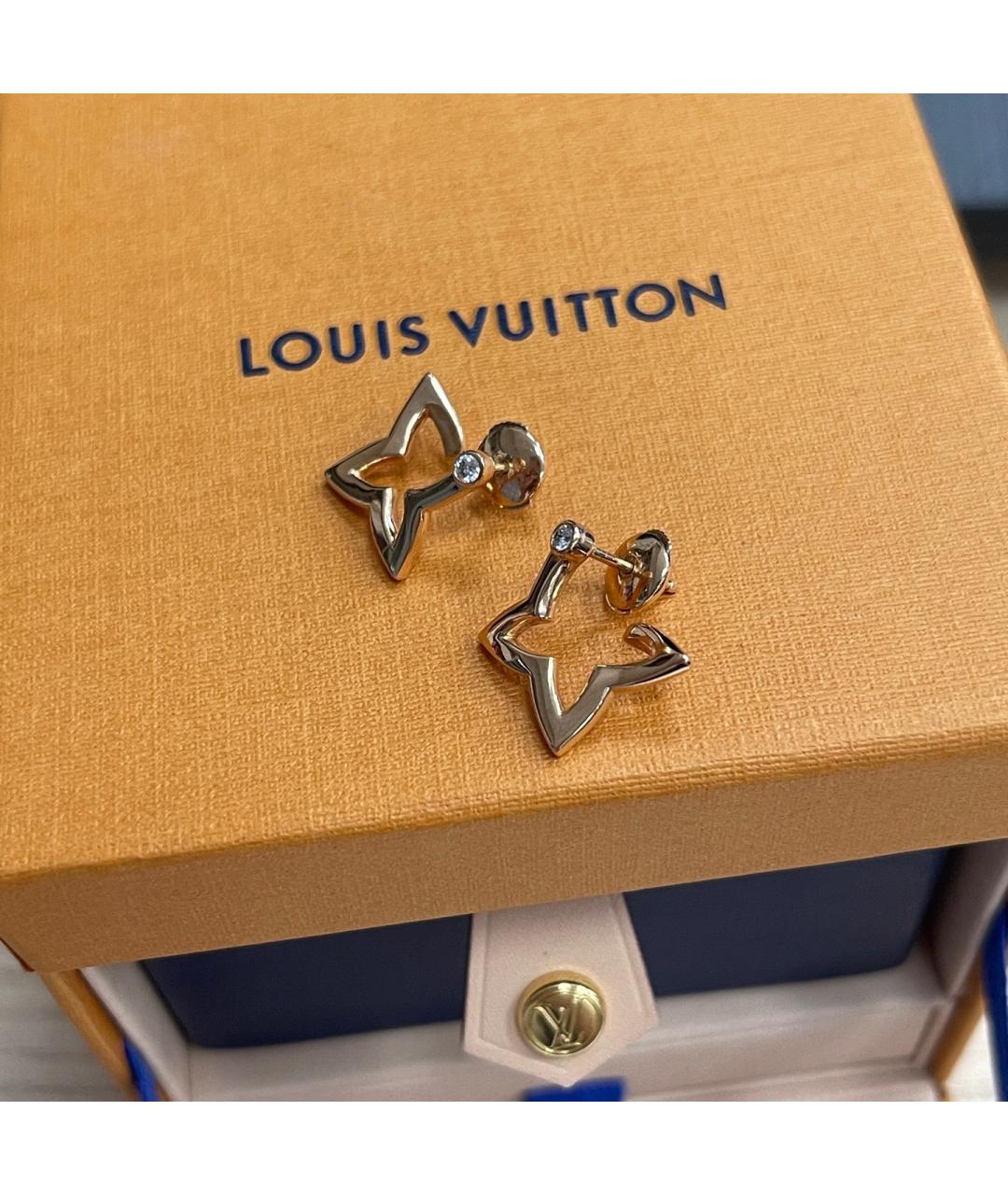 LOUIS VUITTON Золотые серьги из розового золота, фото 5