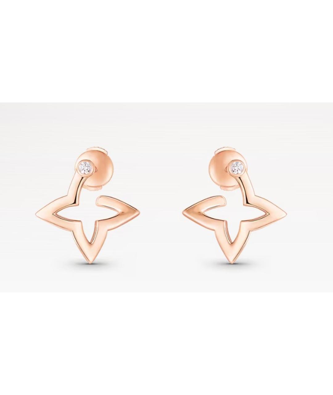 LOUIS VUITTON Золотые серьги из розового золота, фото 10