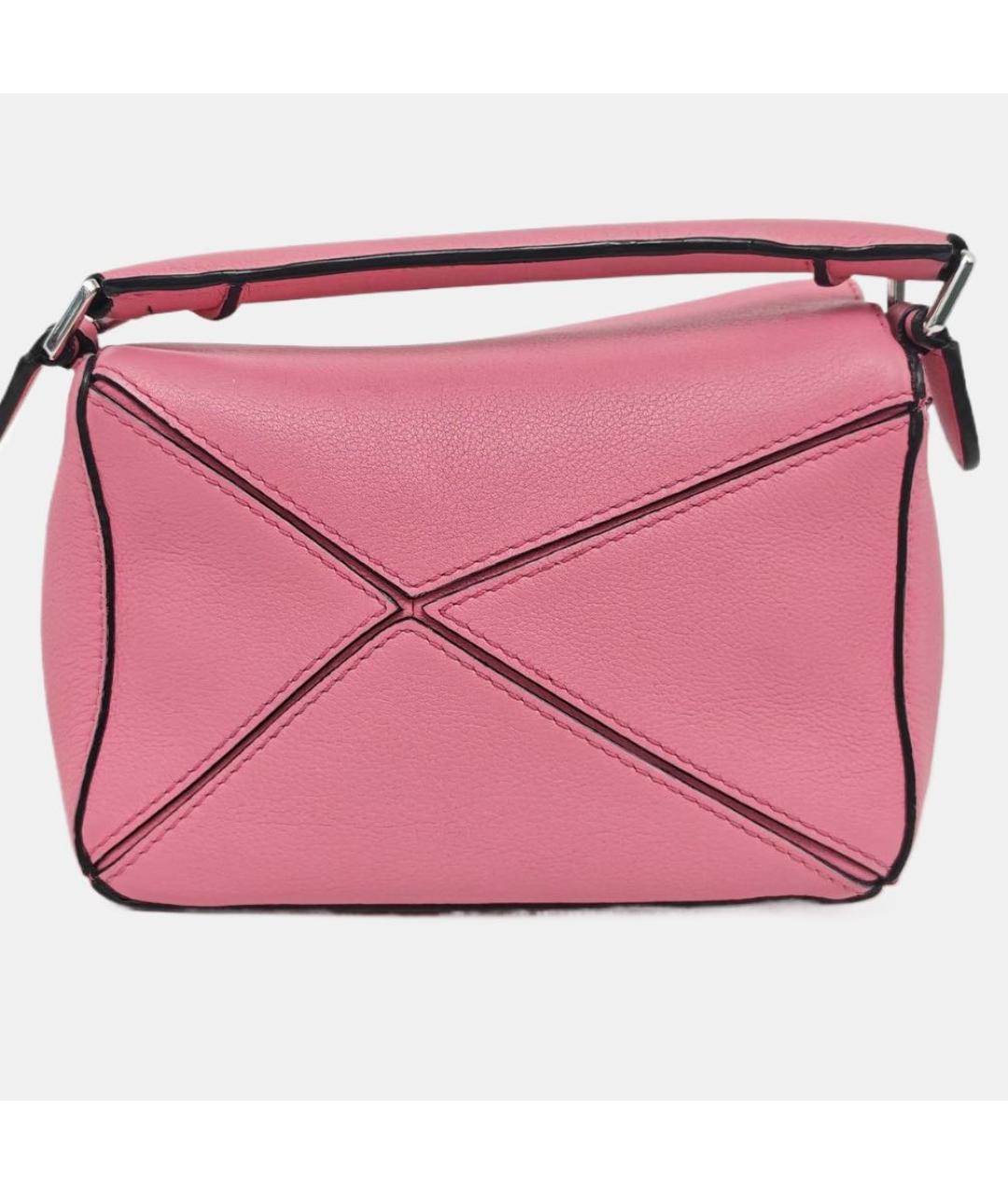 LOEWE Розовая кожаная сумка через плечо, фото 4