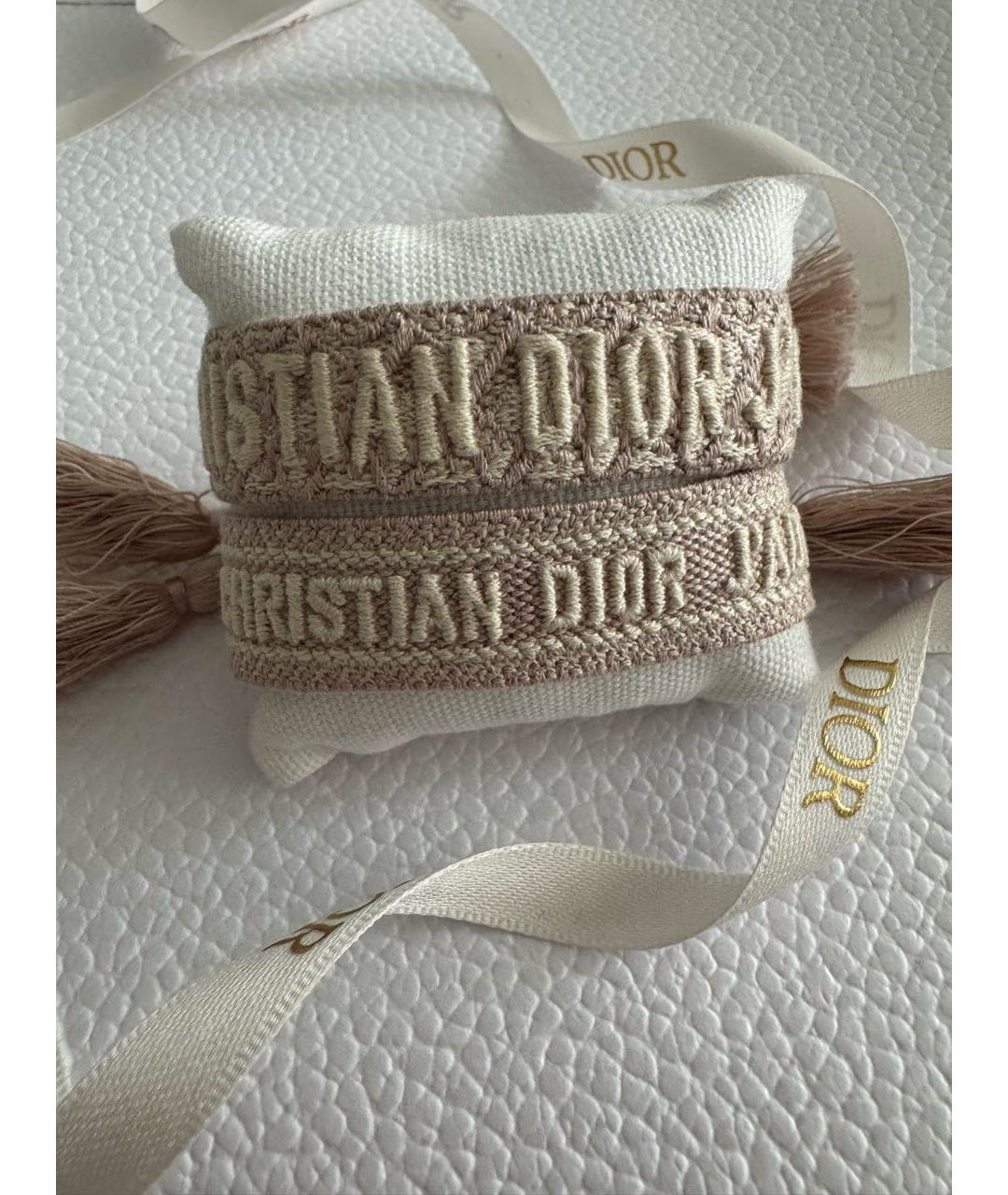CHRISTIAN DIOR Бежевый браслет, фото 4