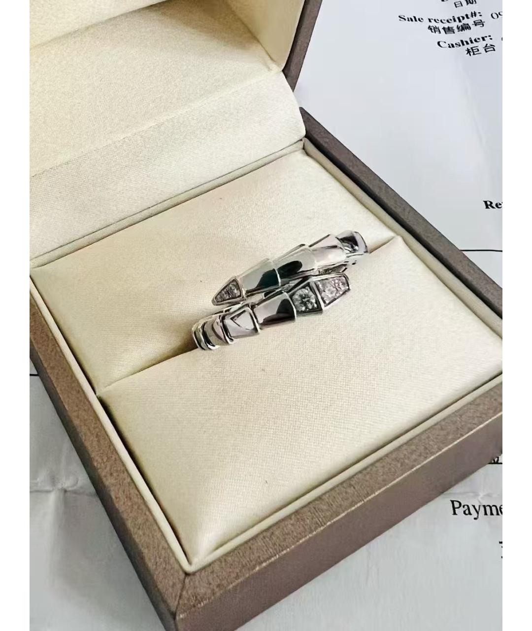 BVLGARI Серебряное кольцо из белого золота, фото 3