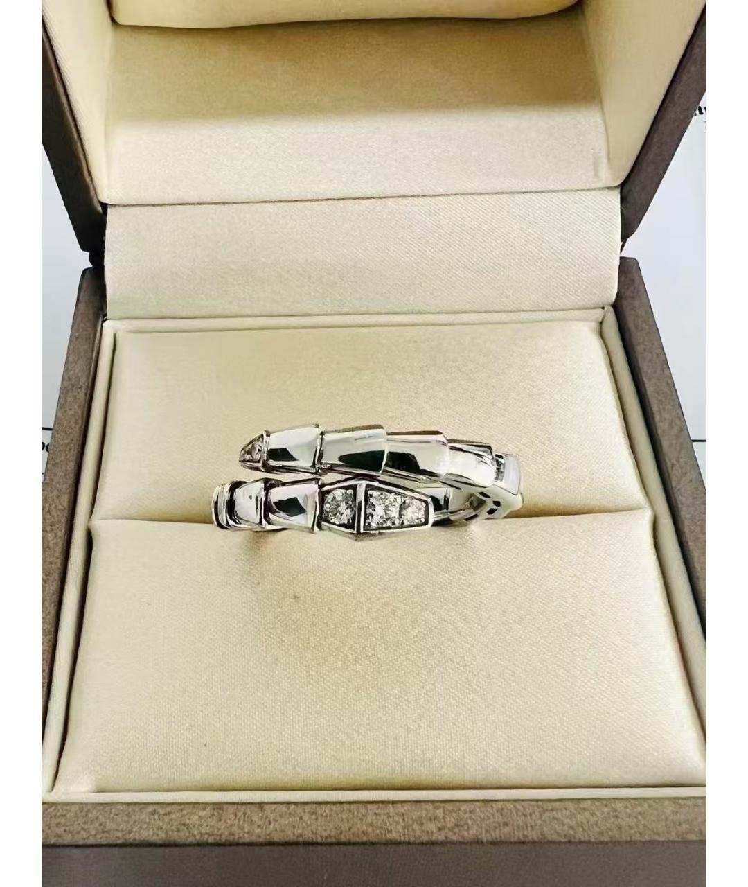 BVLGARI Серебряное кольцо из белого золота, фото 2