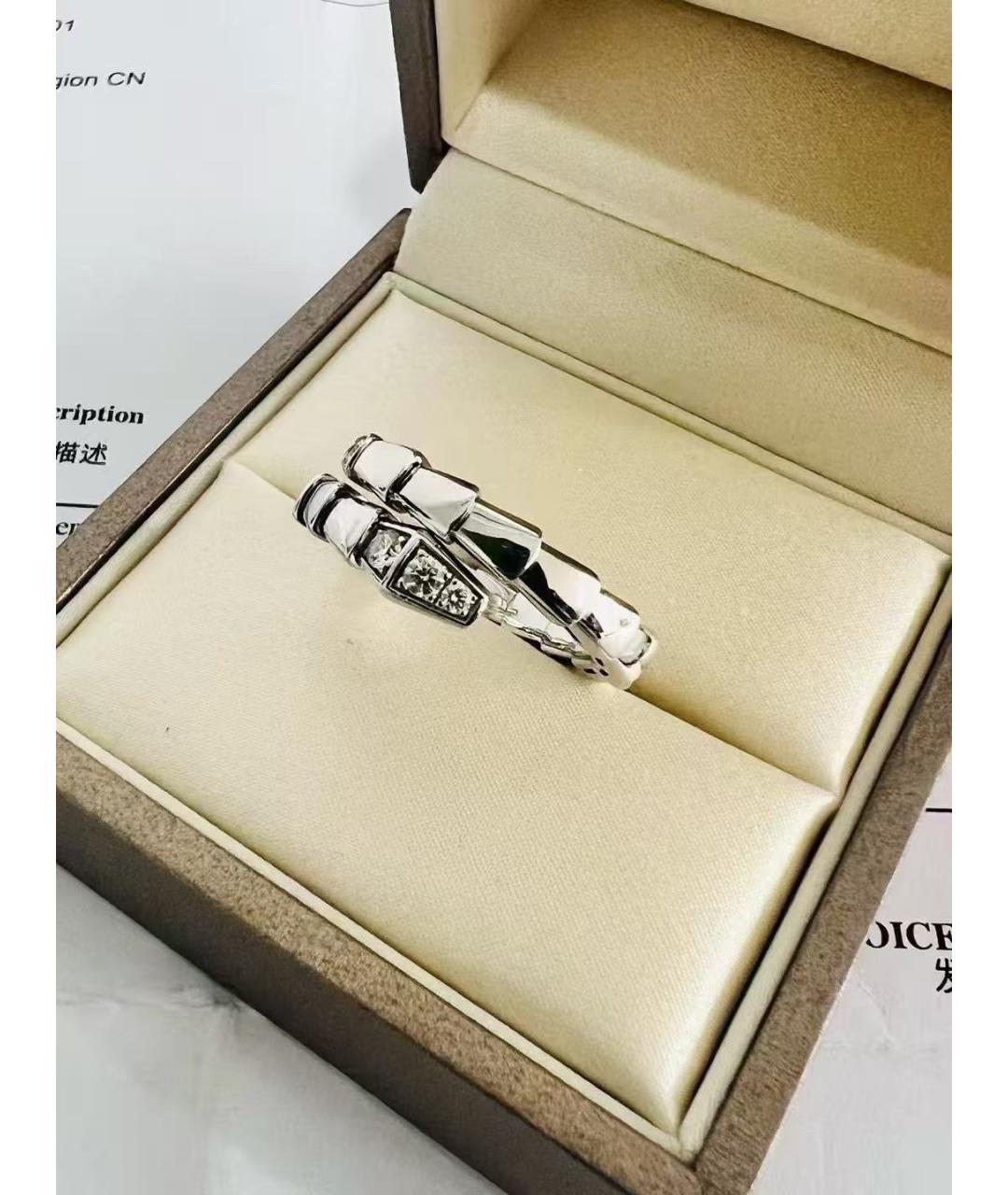 BVLGARI Серебряное кольцо из белого золота, фото 4