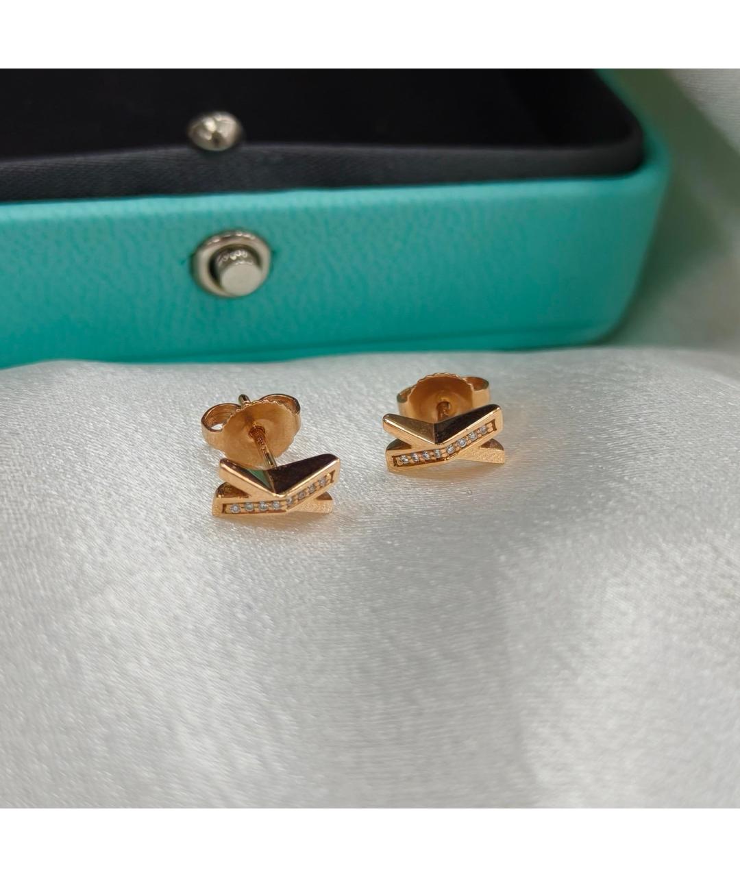 TIFFANY&CO Золотые серьги из розового золота, фото 6