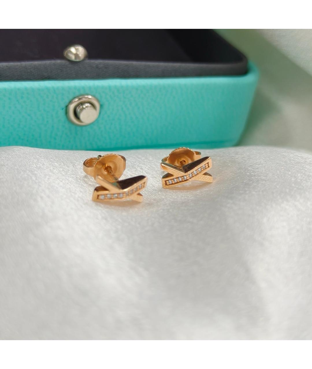 TIFFANY&CO Золотые серьги из розового золота, фото 5