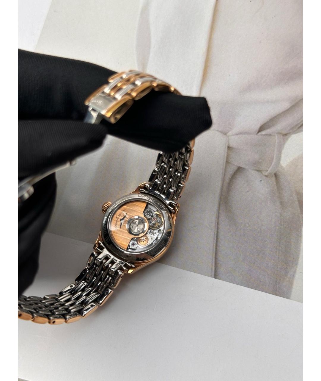 LONGINES Белые металлические часы, фото 5