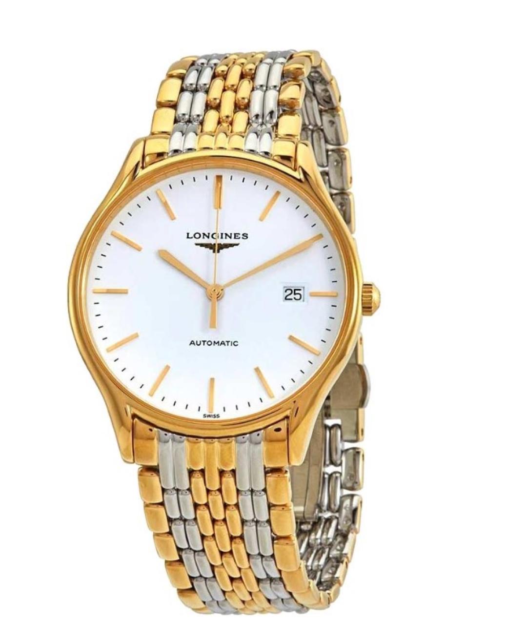 LONGINES Белые металлические часы, фото 7