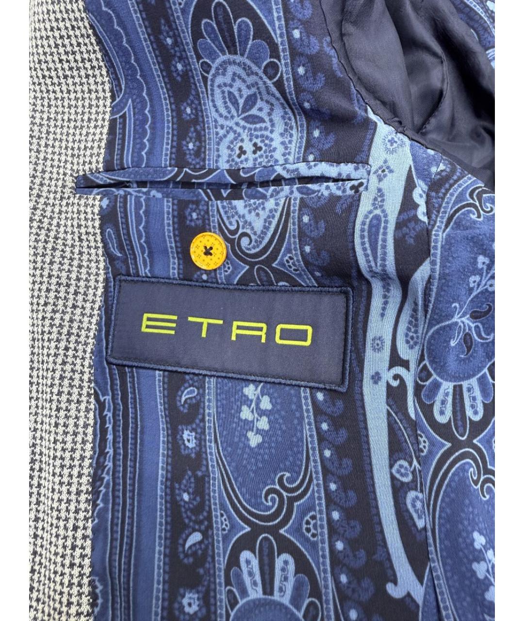 ETRO Серый пиджак, фото 3