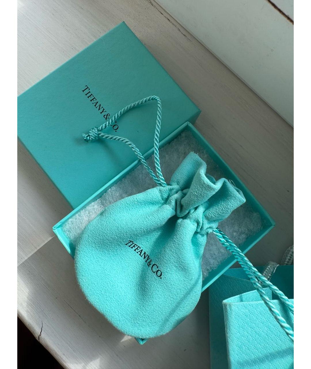 TIFFANY&CO Бирюзовая серебряная подвеска, фото 4