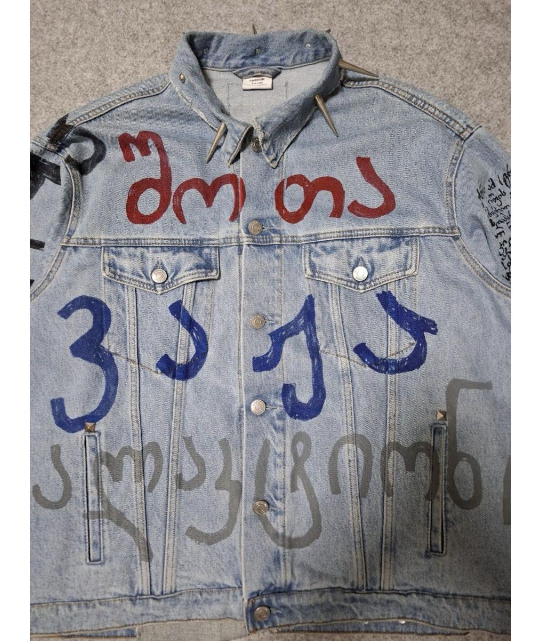 VETEMENTS Синяя деним куртка, фото 5