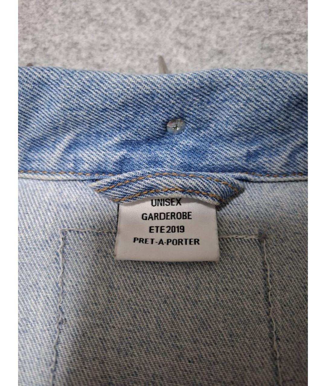 VETEMENTS Синяя деним куртка, фото 6