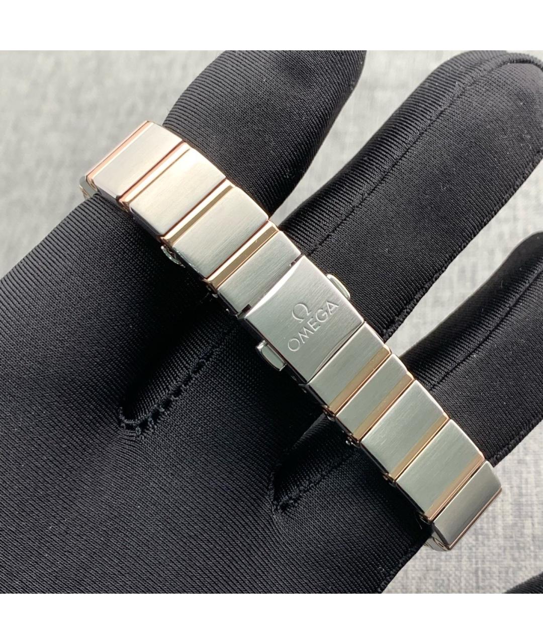 OMEGA Белые часы из розового золота, фото 4