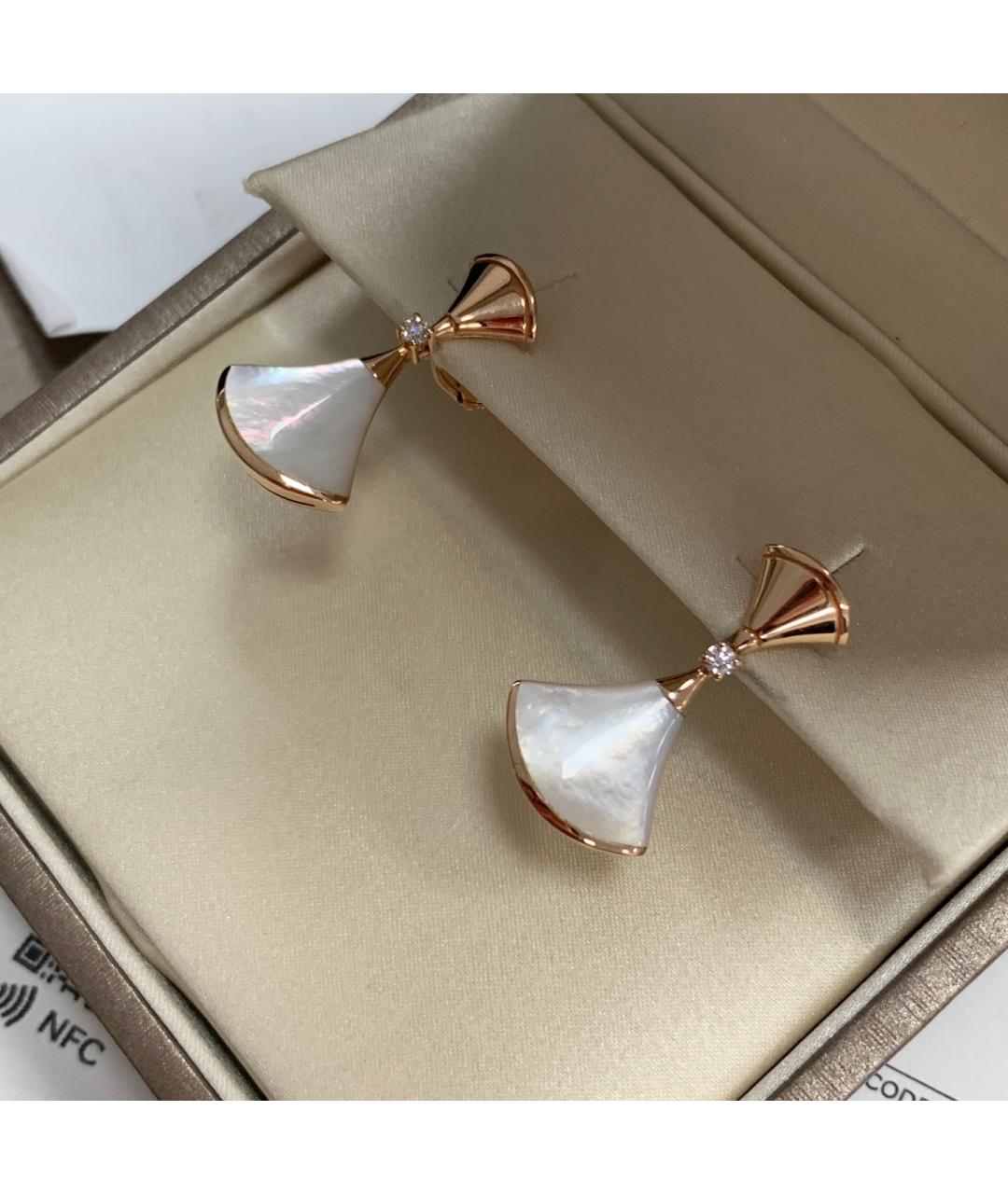 BVLGARI Золотые серьги из розового золота, фото 9