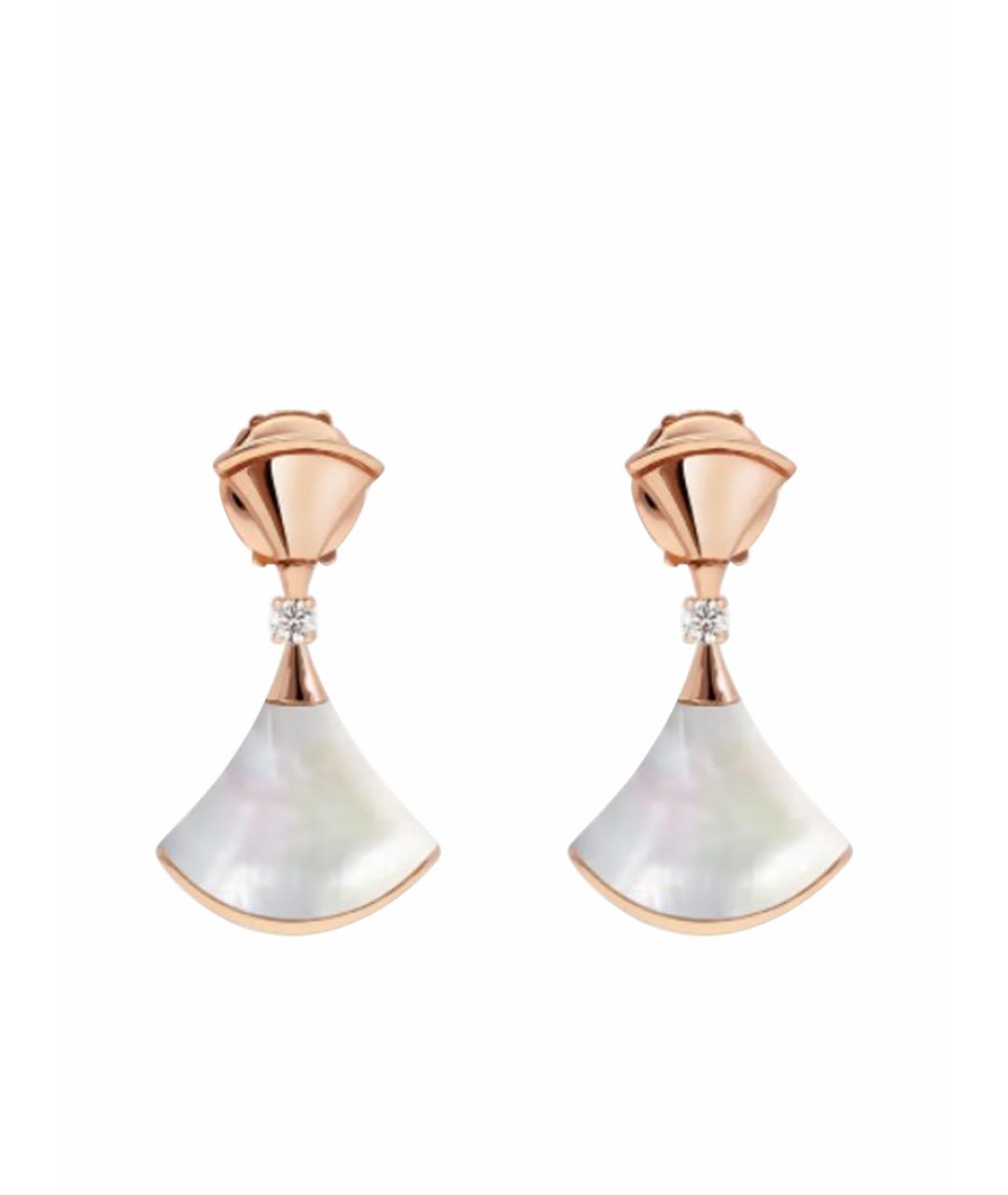 BVLGARI Золотые серьги из розового золота, фото 1