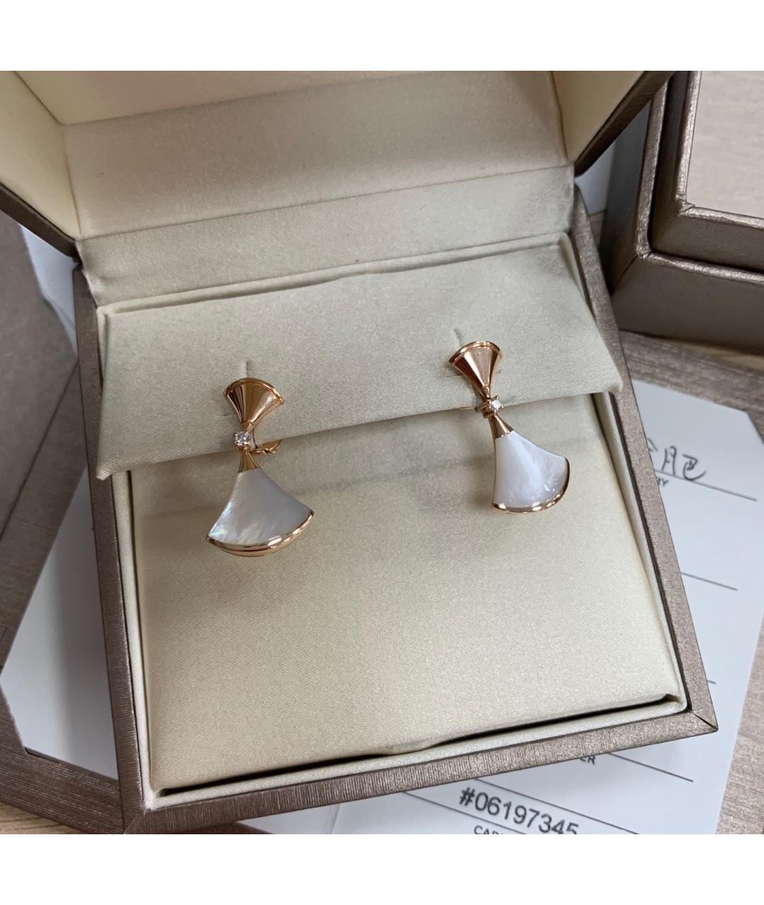 BVLGARI Золотые серьги из розового золота, фото 3