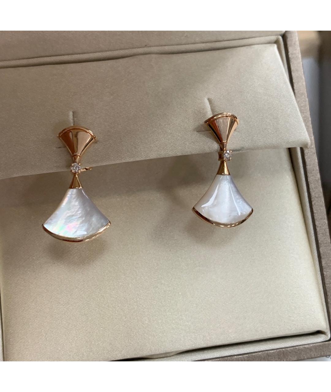 BVLGARI Золотые серьги из розового золота, фото 4