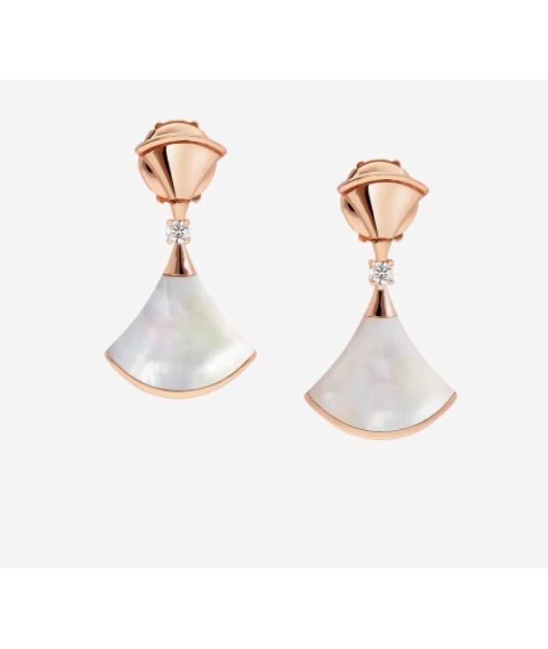 BVLGARI Золотые серьги из розового золота, фото 10