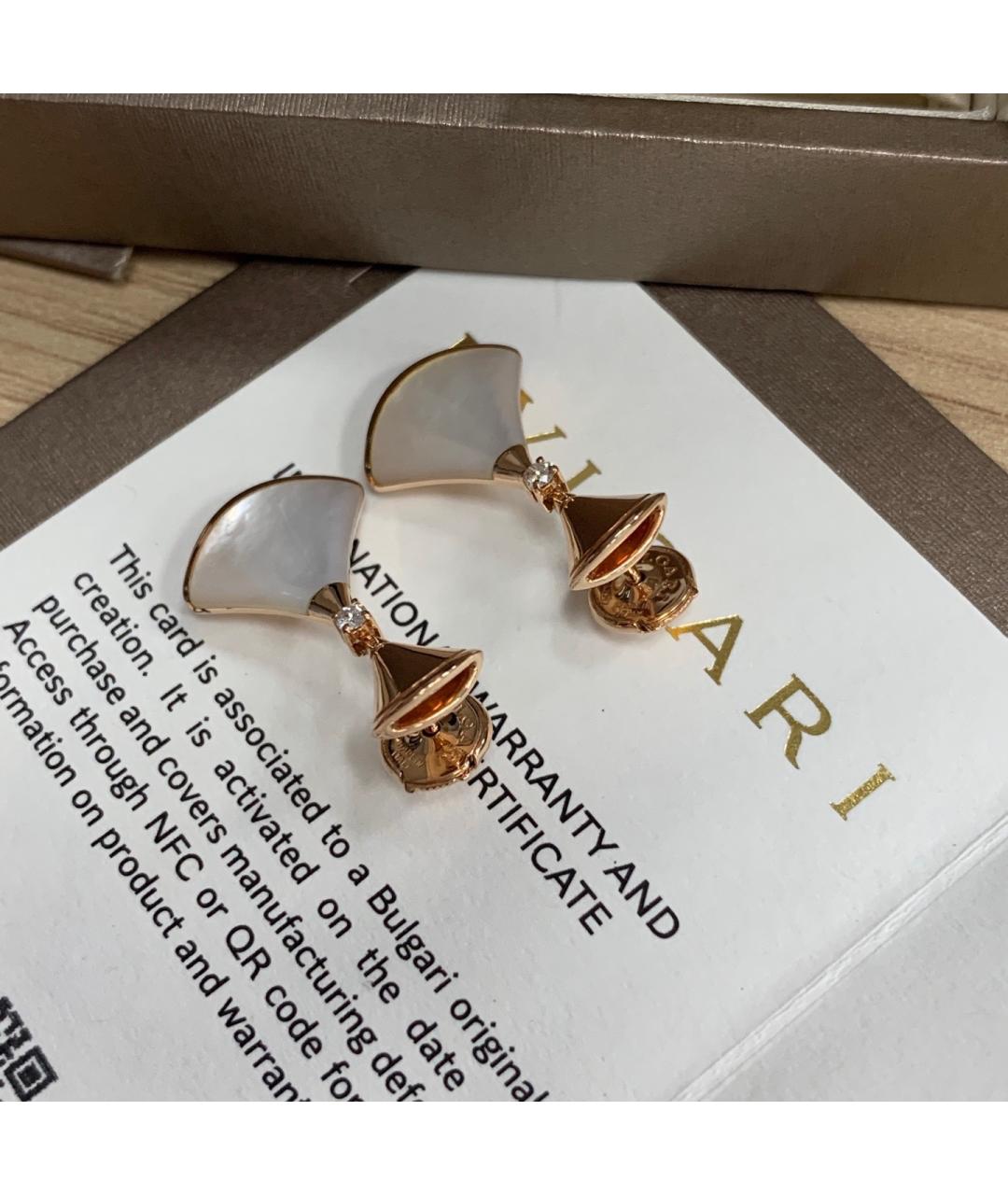 BVLGARI Золотые серьги из розового золота, фото 6