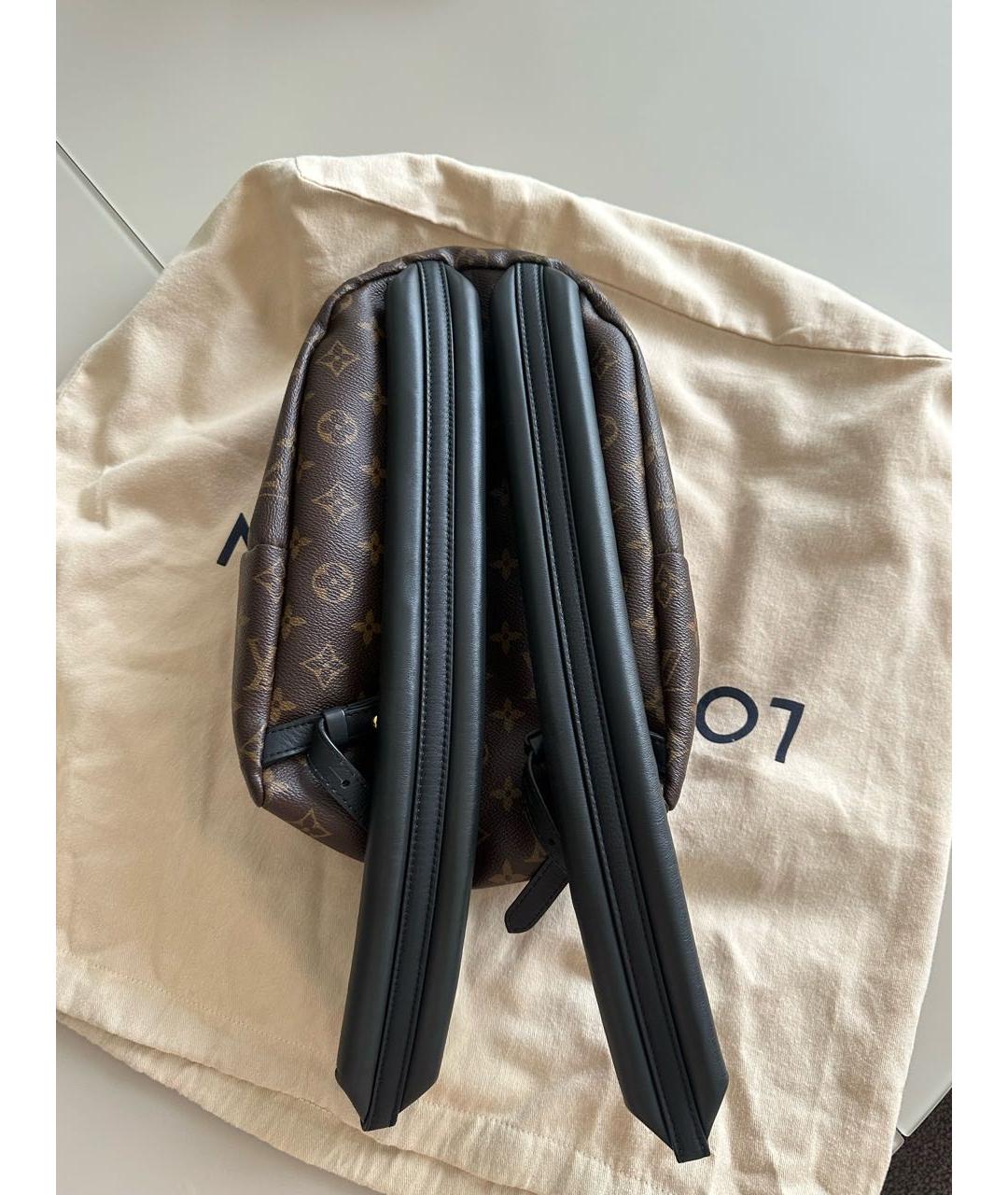 LOUIS VUITTON Коричневый кожаный рюкзак, фото 2