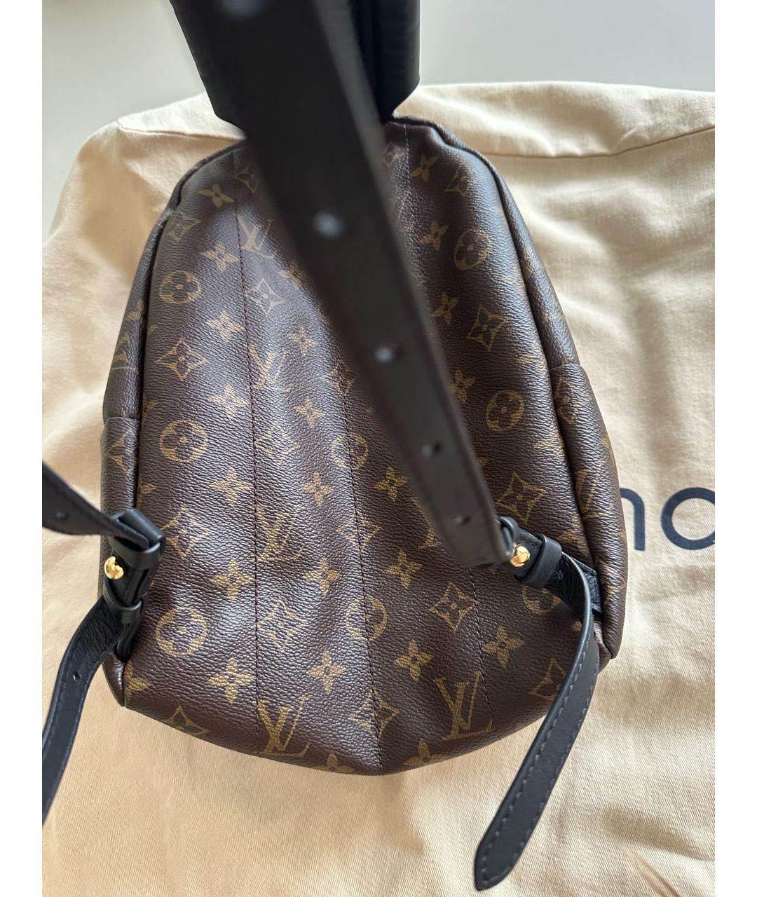 LOUIS VUITTON Коричневый кожаный рюкзак, фото 3