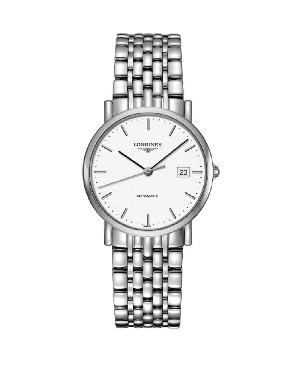 LONGINES Белые металлические часы, фото 9