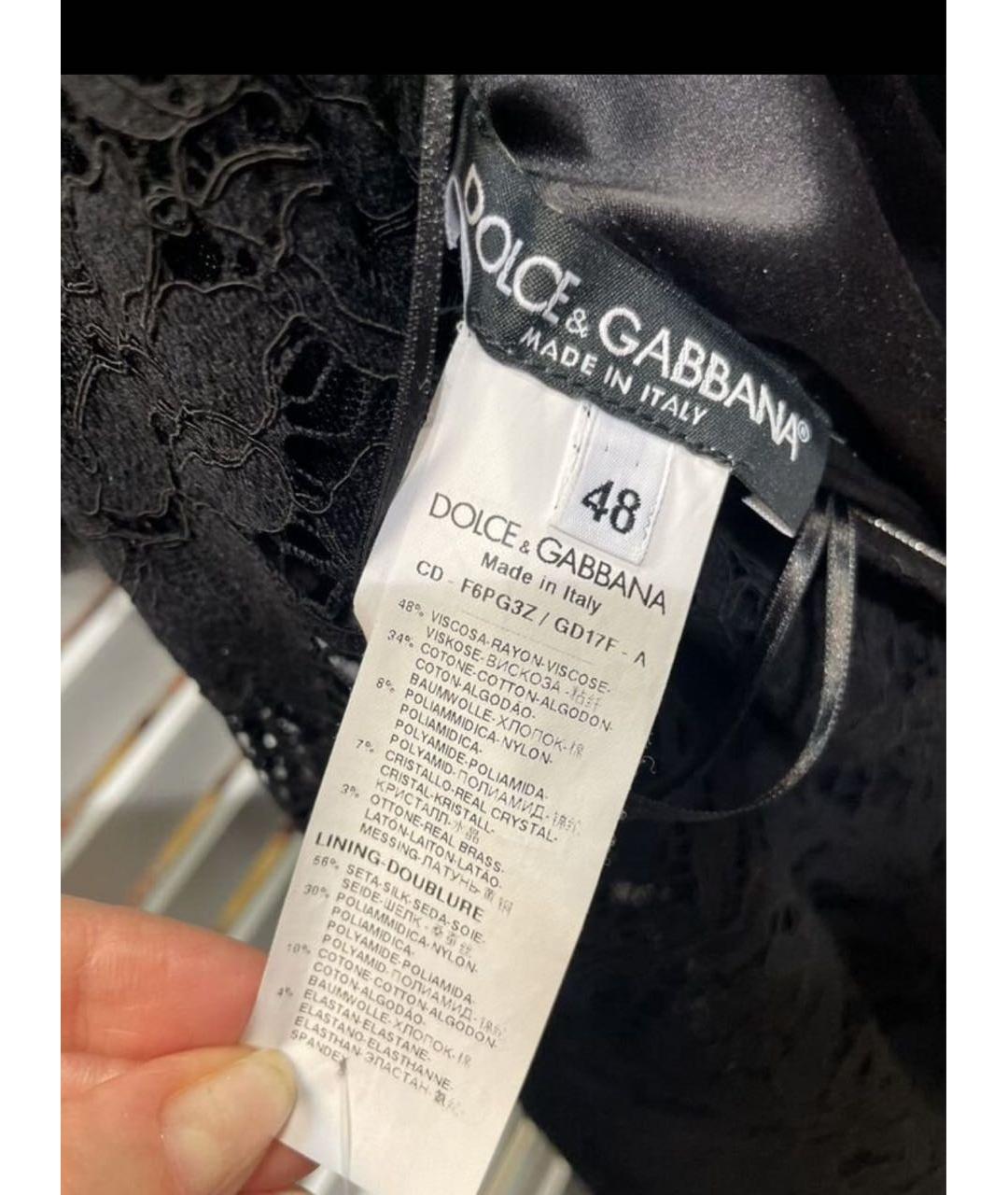 DOLCE&GABBANA Черное платье, фото 5