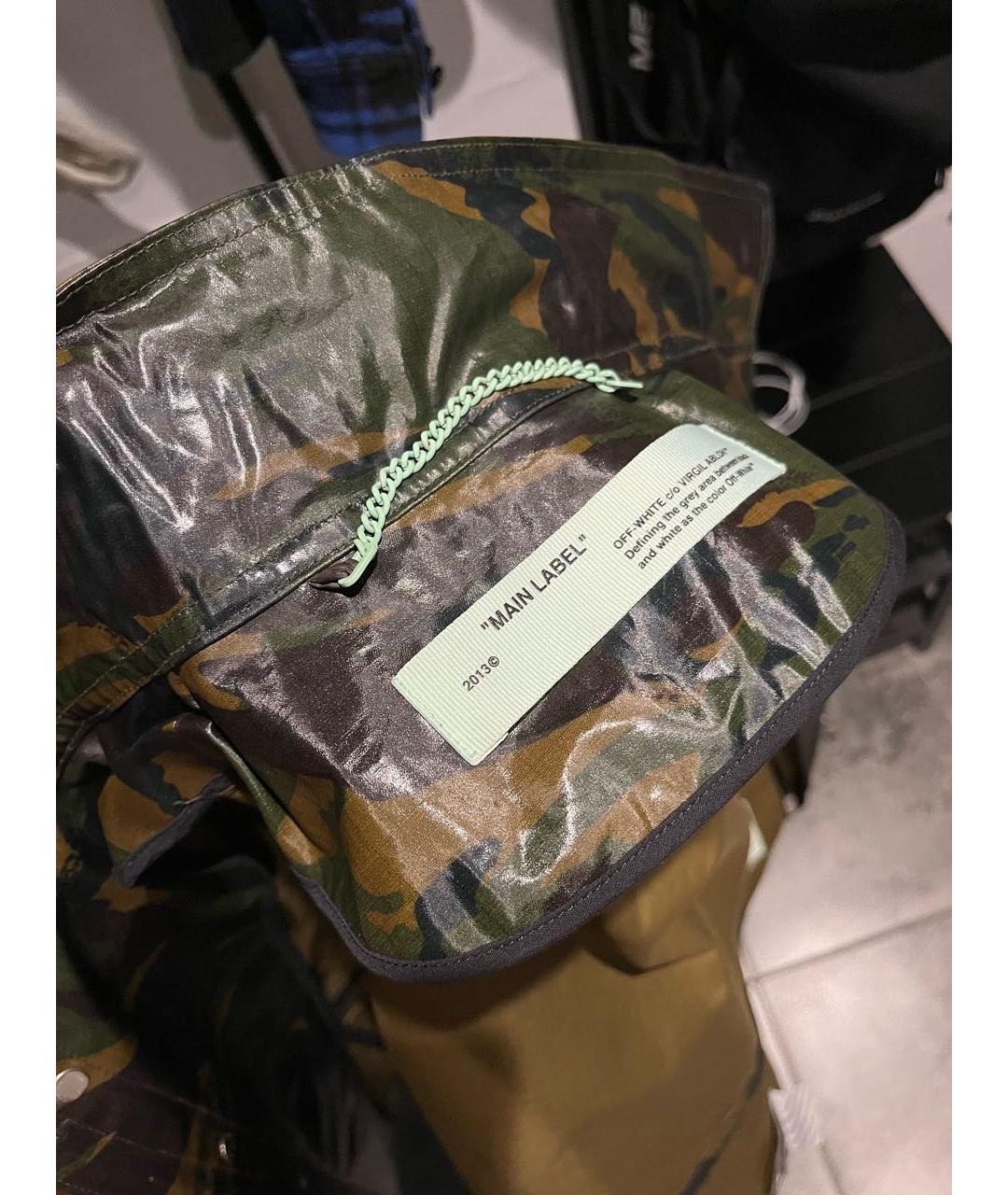 OFF-WHITE Зеленая куртка, фото 3
