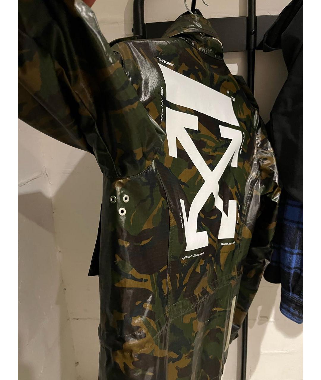OFF-WHITE Зеленая куртка, фото 4