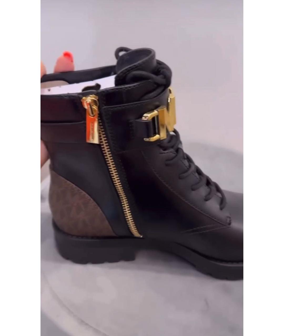 MICHAEL KORS Черные ботинки, фото 3