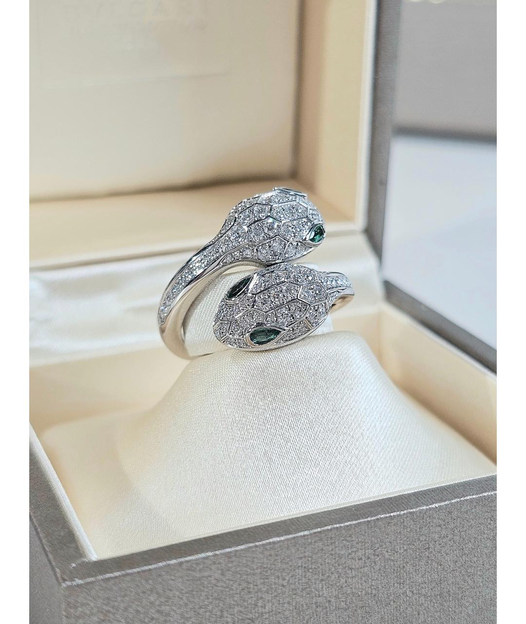 BVLGARI Серебряное кольцо из белого золота, фото 3